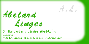 abelard linges business card